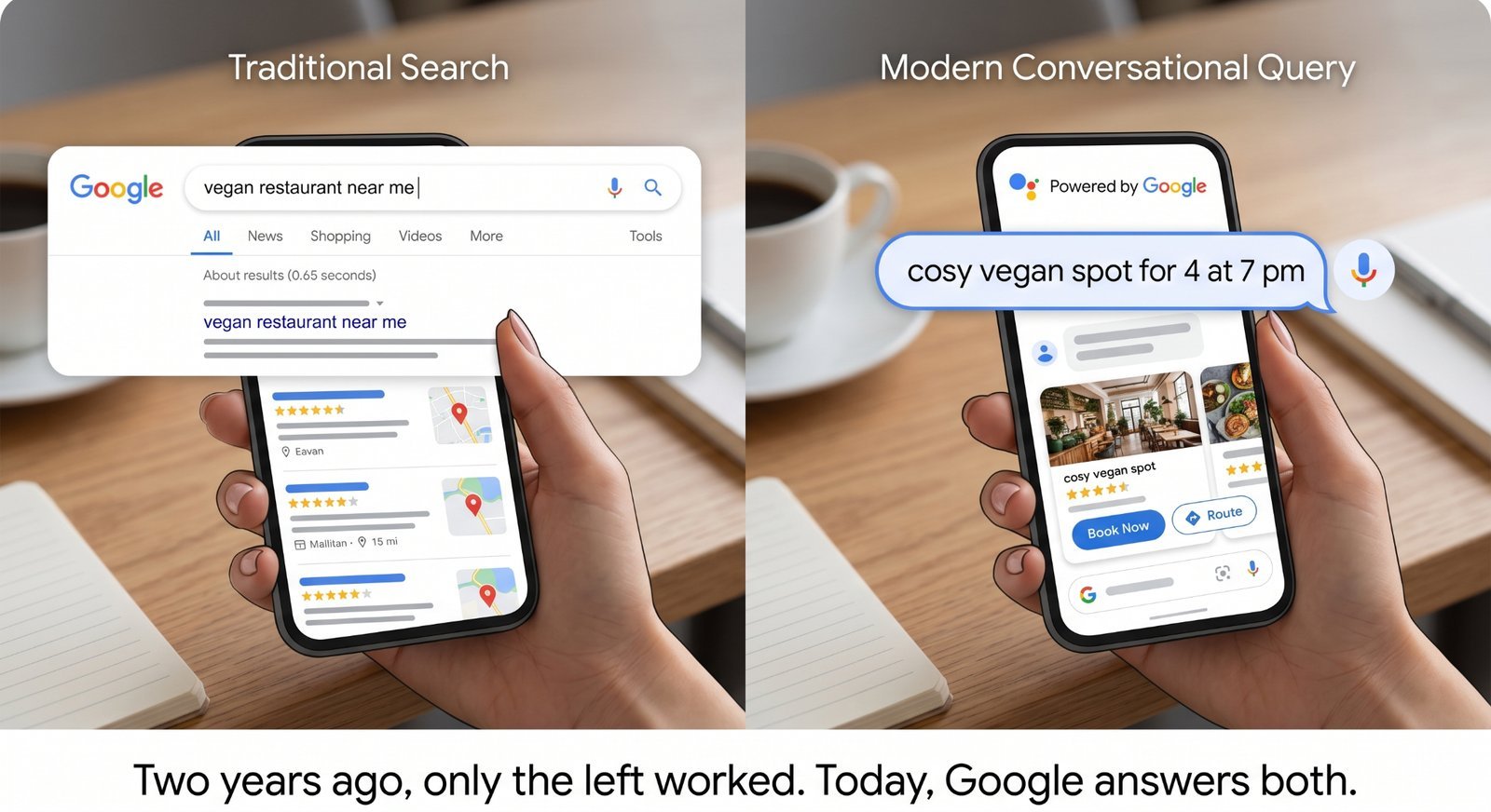 Vibe is now a local SEO signal. Stop optimising for keywords, start optimising for atmosphere.